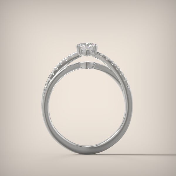 PAVE SOLITAIRE RING   ENG141